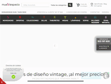 Tablet Screenshot of mueblespacio.com